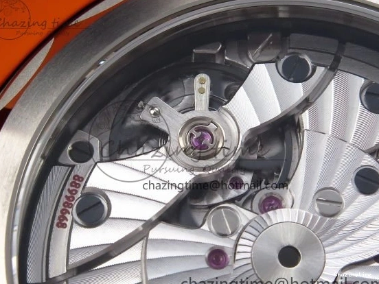 0311 Comfortable Planet Ocean 43.5mm SS VSF 1:1 Best Edition Black Orange Bezel Gray Dial on Nylon Strap A8900 Super Clone V 7730